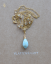 Světlonoš, larimar, rutilový křemen, náhrdelník