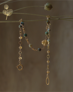 Svatojánský, citrín, africký tyrkys náramek