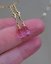 Divoké maliny, pink topaz, náušnice