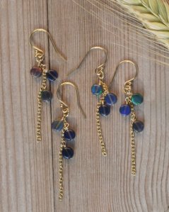 nausnice etiopsky opal gold filled