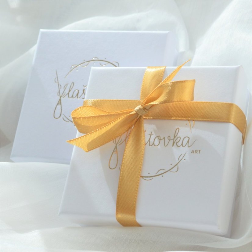 Loďka, labradorit, zelený ametyst, náhrdelník