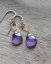 Květolístky s ametysty, náušnice