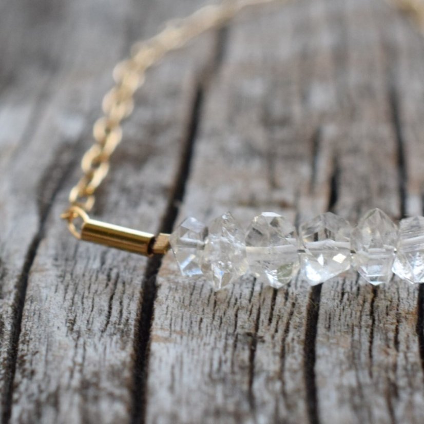Hekimer diamond, náhrdelník