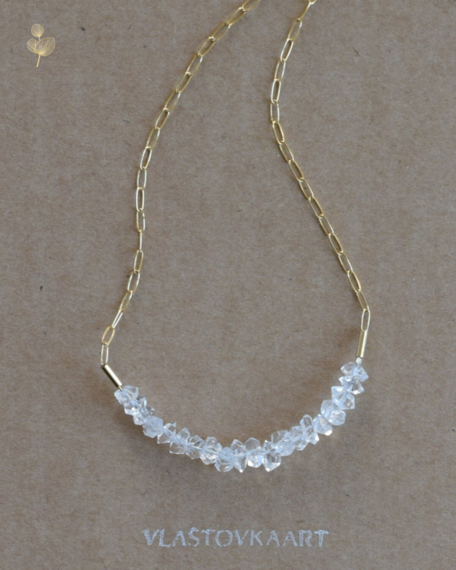 Hekimer diamond, náhrdelník