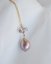 Violky, barokní perla, barokní keshi perly, safír, náhrdelník