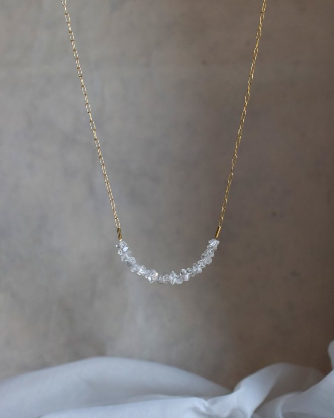 Hekimer diamond, náhrdelník