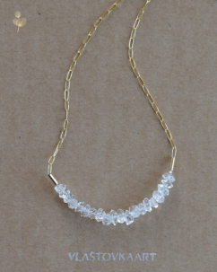 Hekimer diamond, náhrdelník