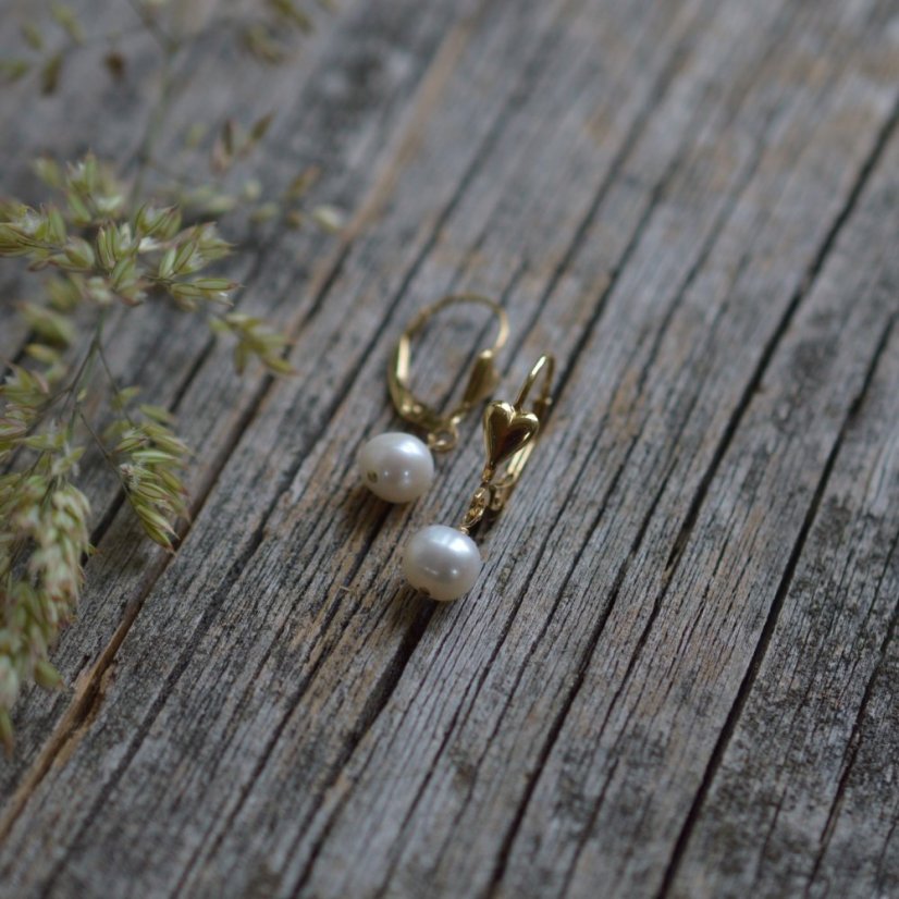 nausnice gold filled srdicko